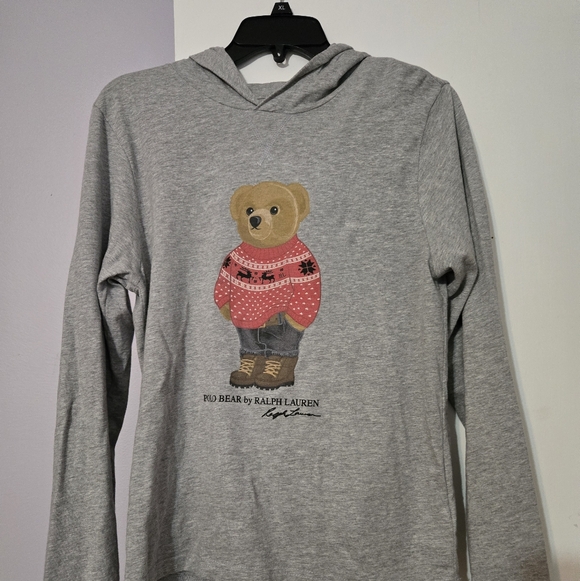 Ralph Lauren Other - Ralph Lauren Kids Gray Hoodie with Bear Design